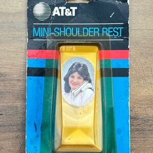 VINTAGE AT&T Mini Shoulder Rest Phone Telephone Collectible Accessory 1987 NIP